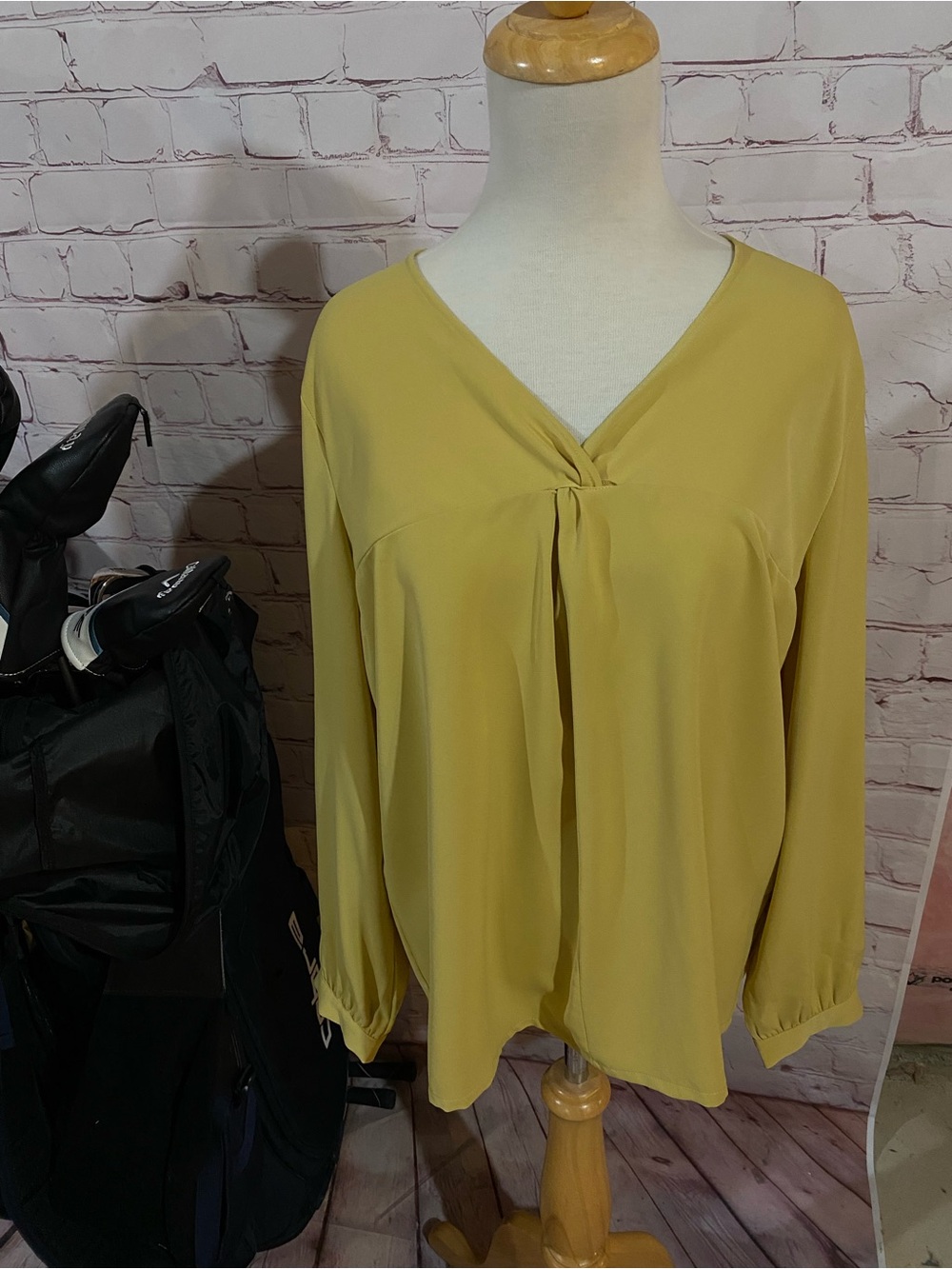Women's Pale Yellow Boatneck Blouse